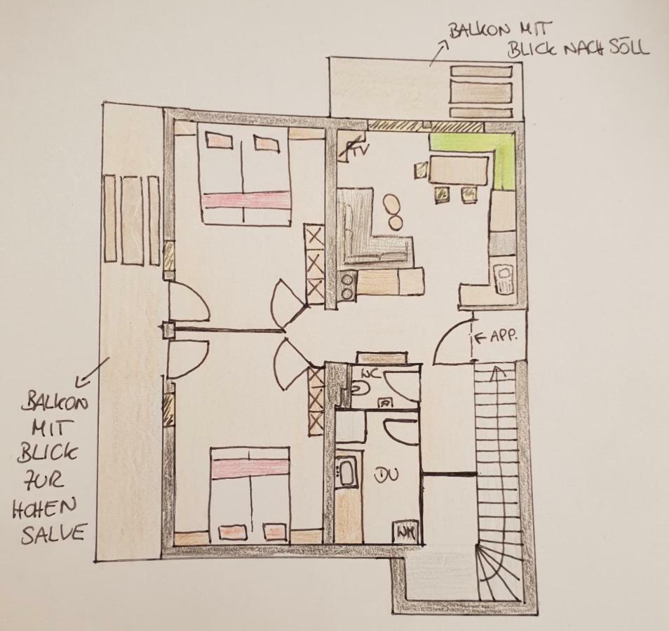 Apartmán Jodlhof Söll Exteriér fotografie